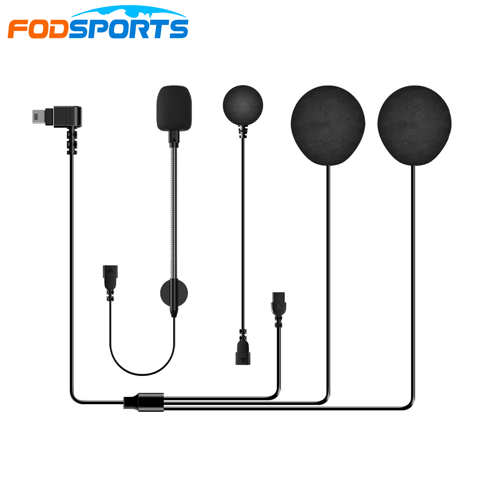 Full Face Motorcycle Helmet With Bluetooth - Fodsports FX30C Pro Parts Speaker Port