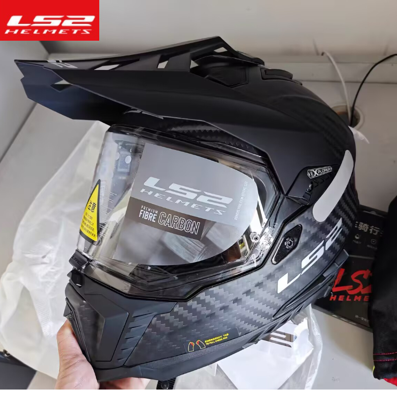 Carbon Fiber Lightweight Motorcycle Helmet - LS2 MX701 Helm Sepeda Motor Full
