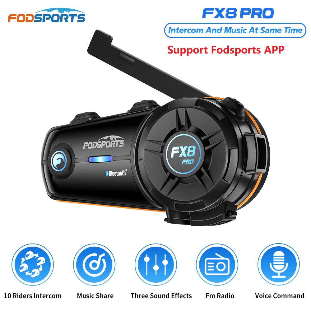 Fodsports FX8 Pro Sepeda Motor - Universal Motorcycle Helmet Intercom Headset ulasan dan harga