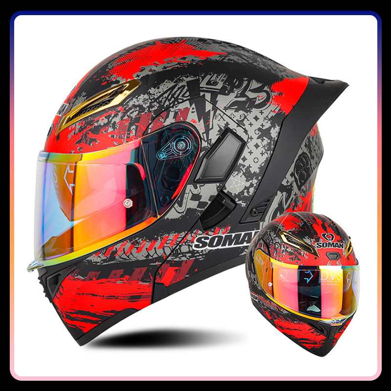 Helm sepeda motor pria wanita, - Modular Flip Up Motorcycle Helmet Dot Approved ulasan dan harga