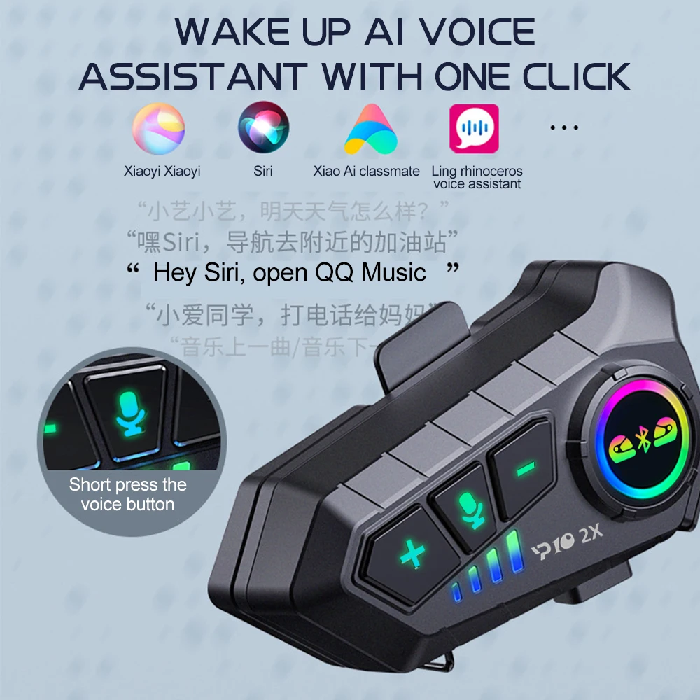 Y10 2x Headset Bluetooth Inter - Universal Motorcycle Helmet Intercom Headset ulasan dan harga