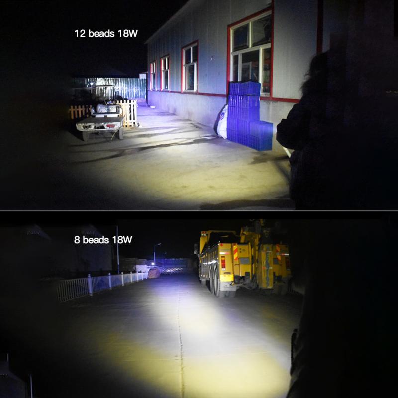Lampu depan sepeda motor Led 8 - Universal Motorcycle Led Headlight Projector ulasan dan harga